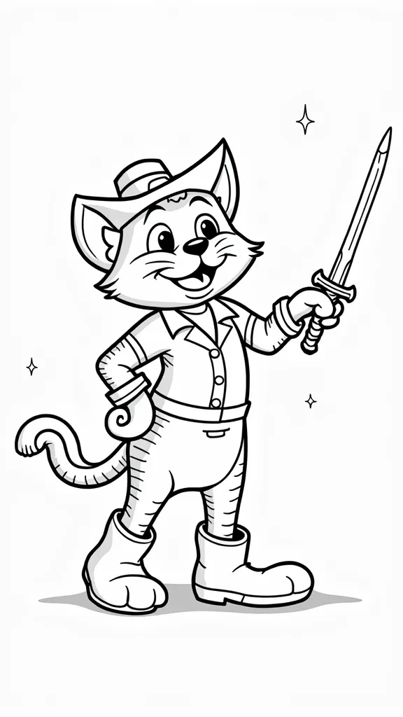 pus in boots coloring pages